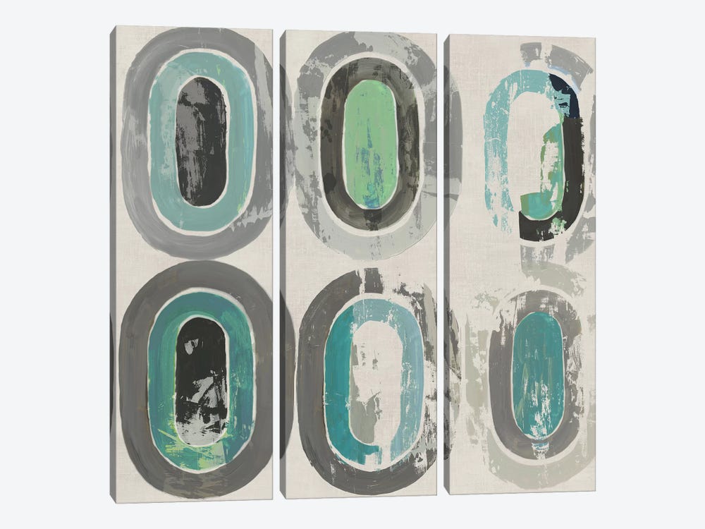Concentric Emotion I by Tom Reeves 3-piece Canvas Art