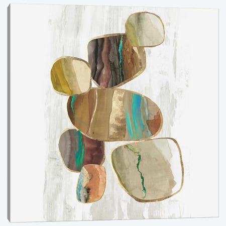 Glided Stones II  Canvas Print #TOR314} by Tom Reeves Canvas Artwork