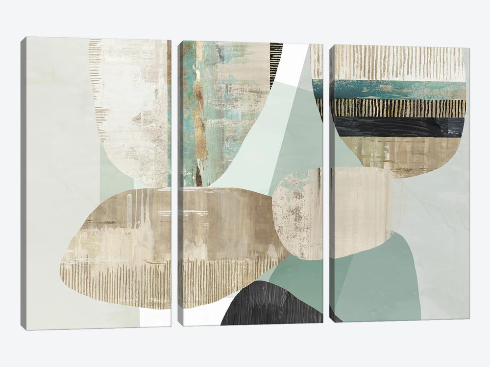 Mixed Celadon by Tom Reeves 3-piece Canvas Art