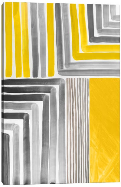 Yellow Mikado I Canvas Art Print