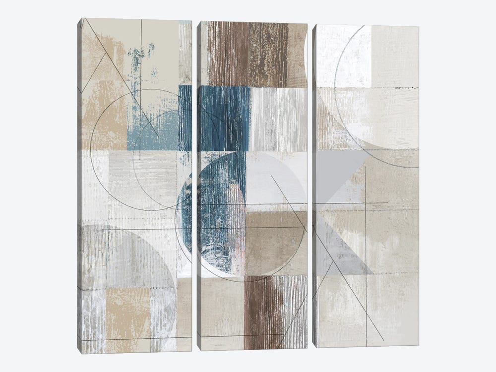 Geo Abstract II by Tom Reeves 3-piece Canvas Artwork