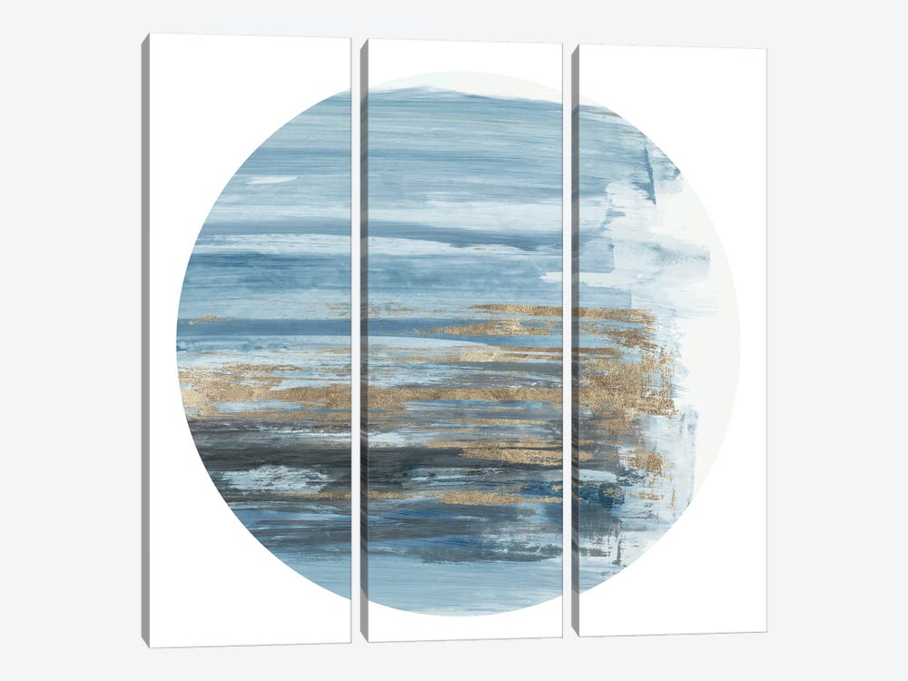 New Blue II by Tom Reeves 3-piece Canvas Artwork