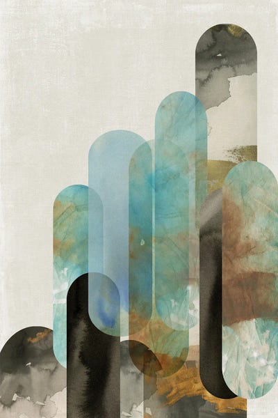 Jane Davies: Teal Arches I by Tom Reeves