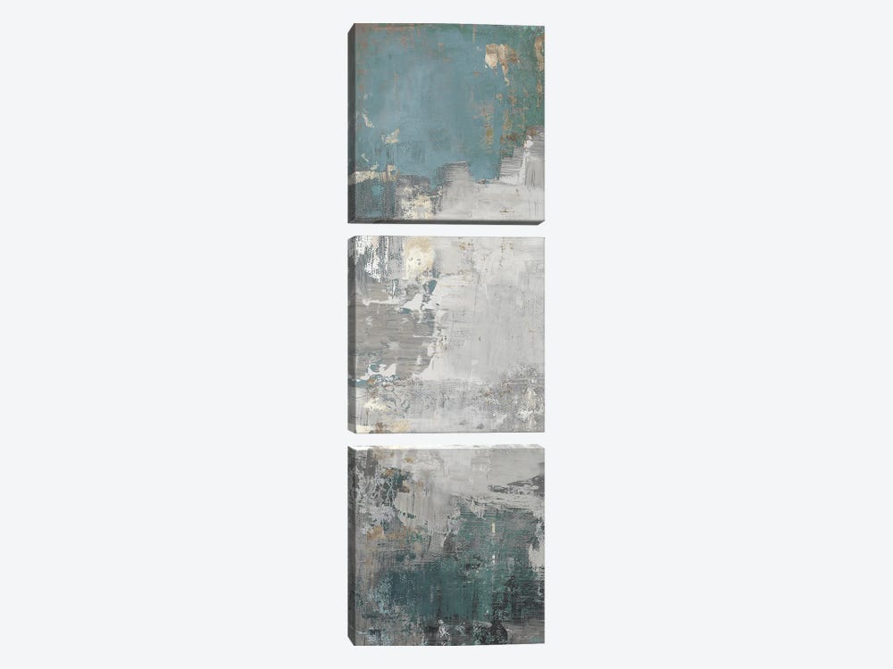 Blue Mineral I by Tom Reeves 3-piece Canvas Art Print