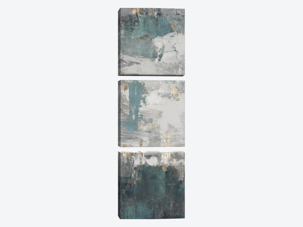Blue Mineral II by Tom Reeves 3-piece Canvas Wall Art
