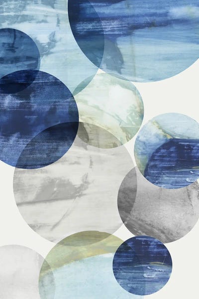 Jane Davies: Blue Orbs in Motion II by Tom Reeves