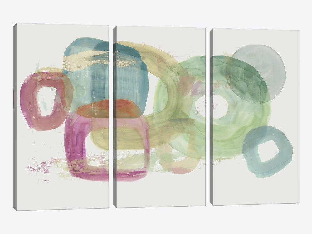 Delicate Shapes by Tom Reeves 3-piece Canvas Wall Art
