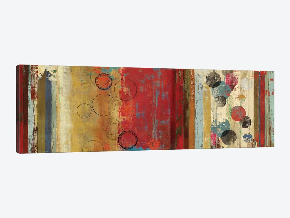 Field Of Red Abstract 1-piece Canvas Art