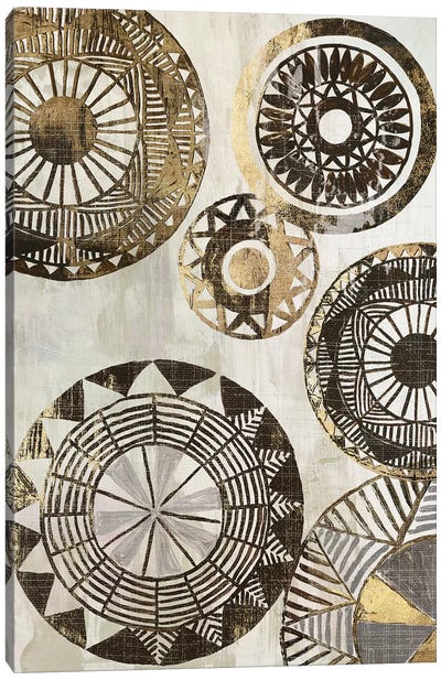 African Rings II Canvas Art Print - Patterns