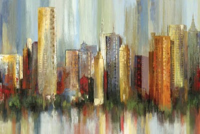 Metropolis by Tom Reeves metal wall art