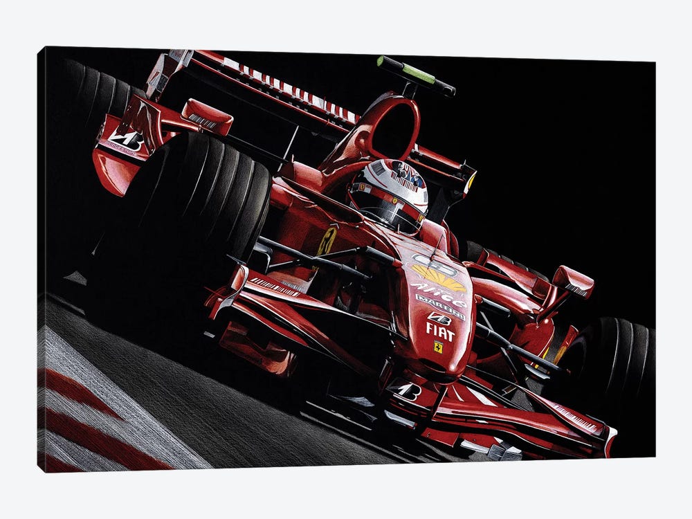 Räikkönen by Todd Strothers 1-piece Canvas Wall Art