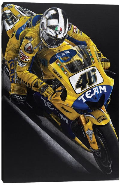 Rossi Canvas Art Print - Motorcycle Art