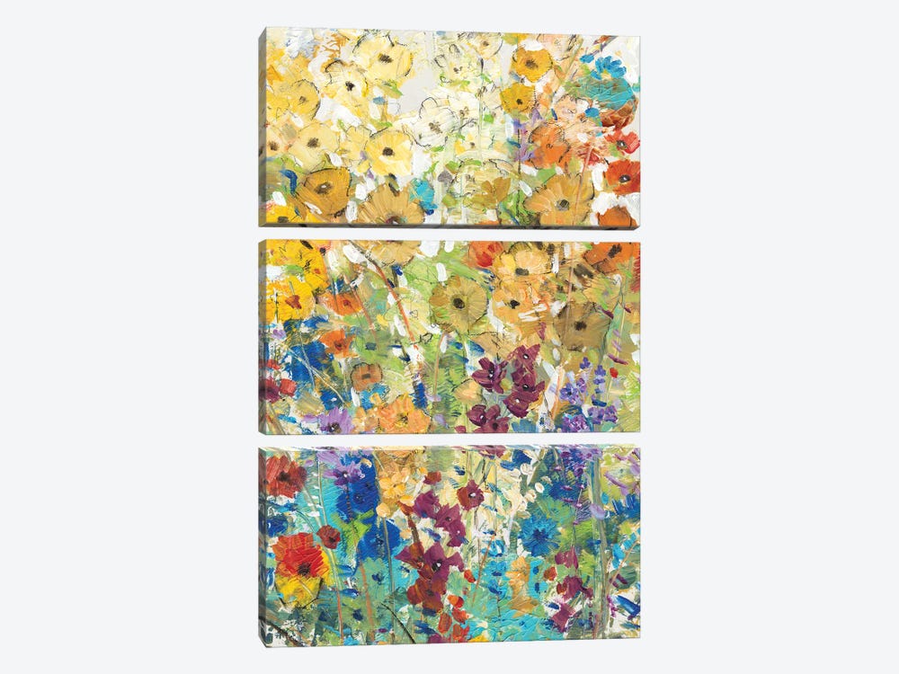 Meadow Floral I 3-piece Canvas Wall Art