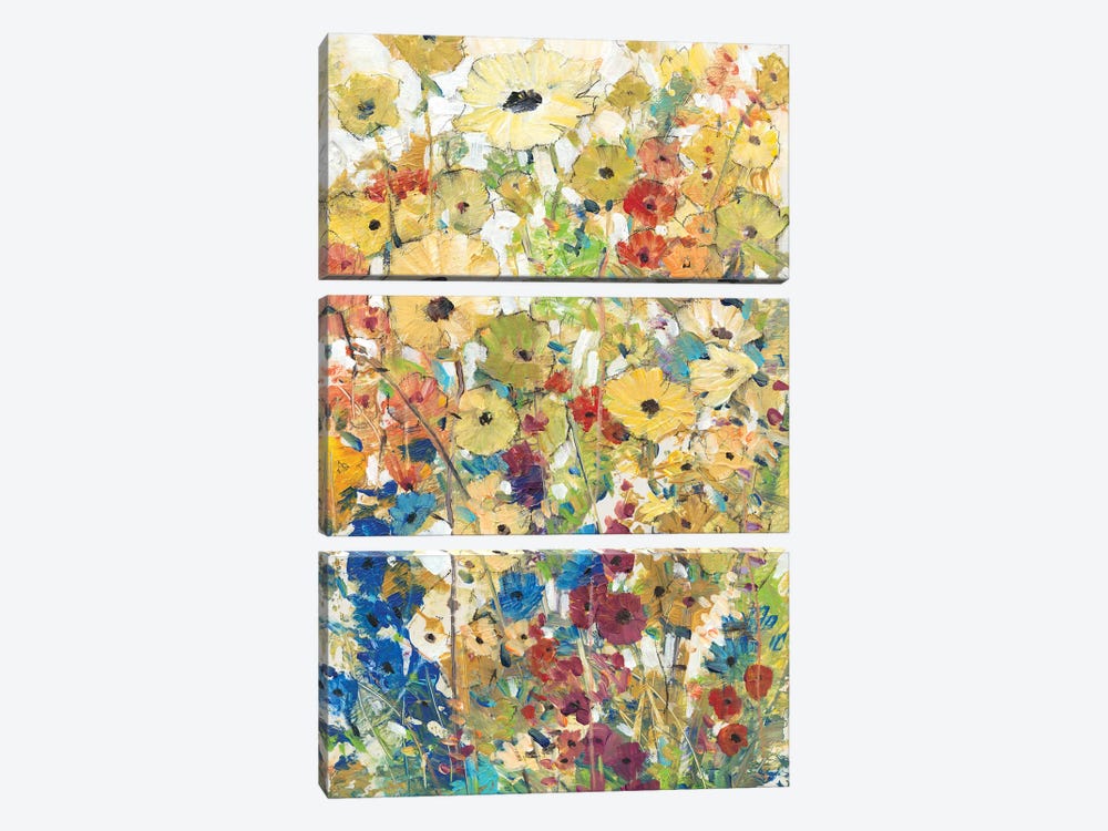 Meadow Floral II by Tim OToole 3-piece Canvas Print