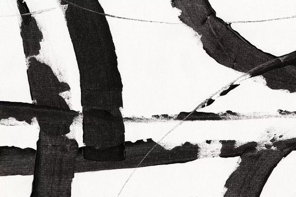 Black & White Minimalist Décor: Obsidian Harmony I by Tim O'Toole