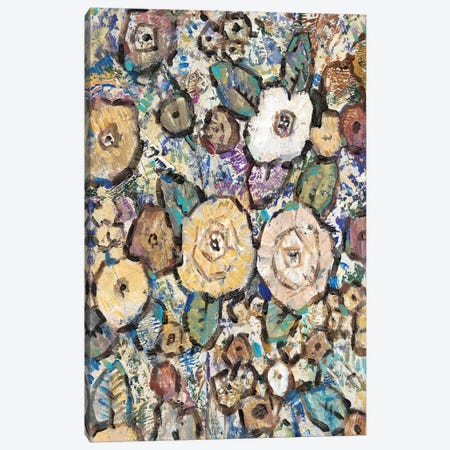Decorative Flowers II Canvas Print #TOT163} by Tim OToole Canvas Wall Art