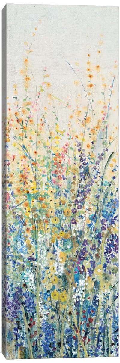 Wildflower Panel I Canvas Art Print - Large Art for Bathroom