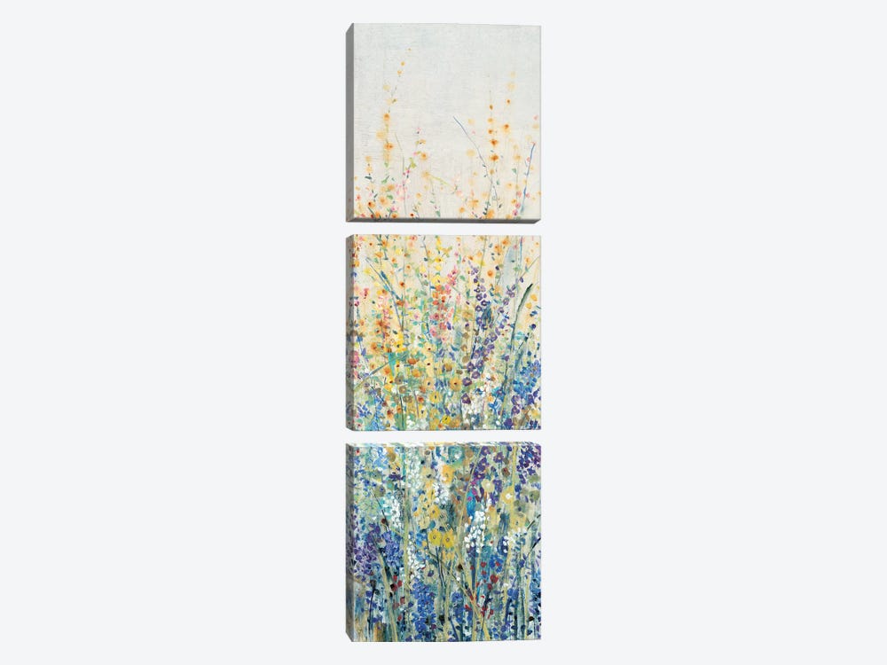 Wildflower Panel I by Tim OToole 3-piece Canvas Artwork