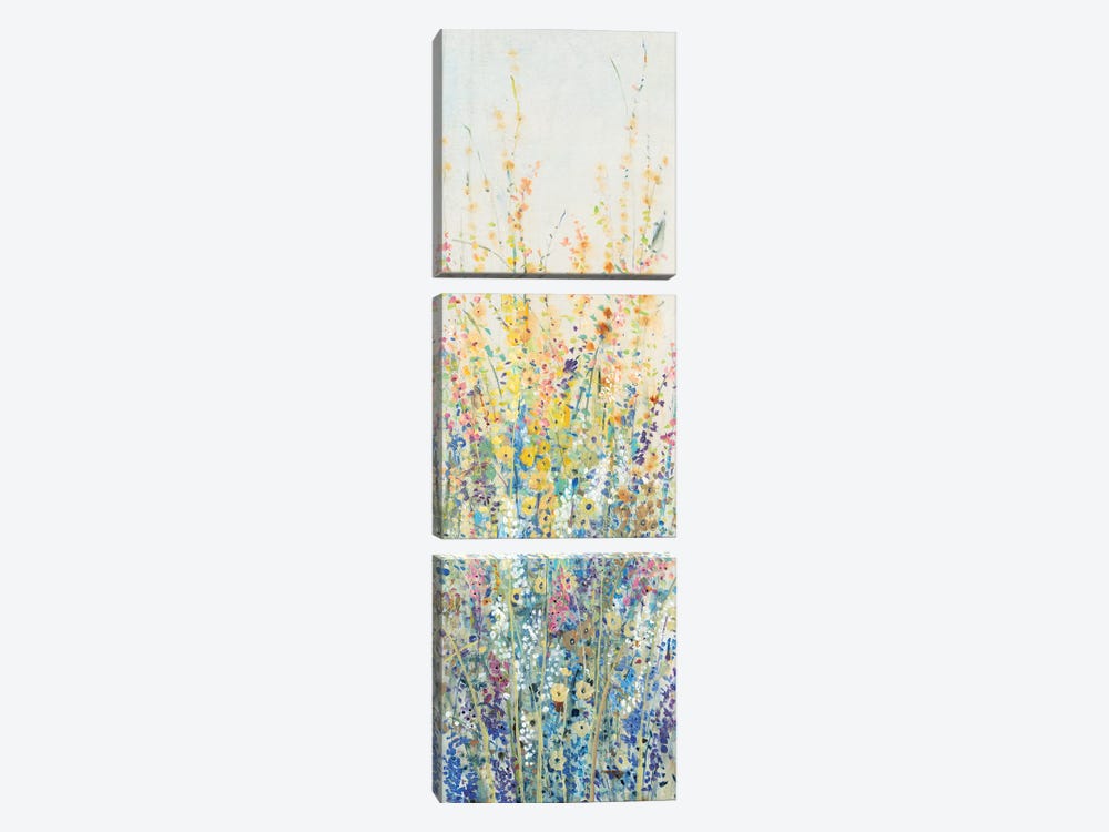 Wildflower Panel II by Tim OToole 3-piece Canvas Art Print