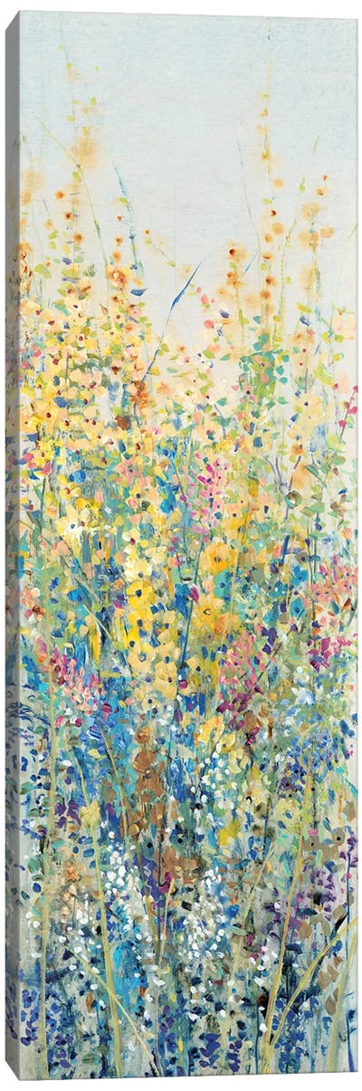 Wildflower Panel III Canvas Art Print - Large Art for Bathroom
