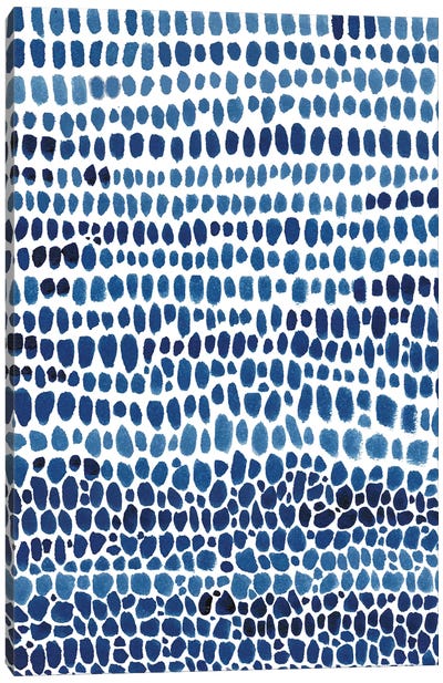 Blue Progression II Canvas Art Print - Fresh Take on a Classic