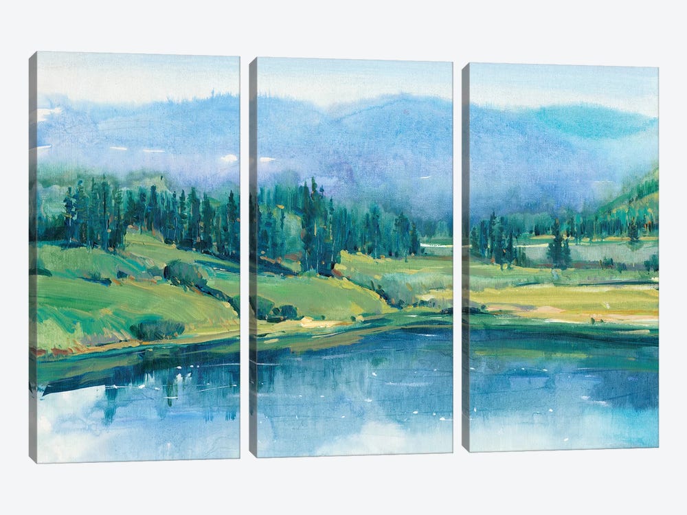 Mountain Lake II by Tim OToole 3-piece Canvas Art Print