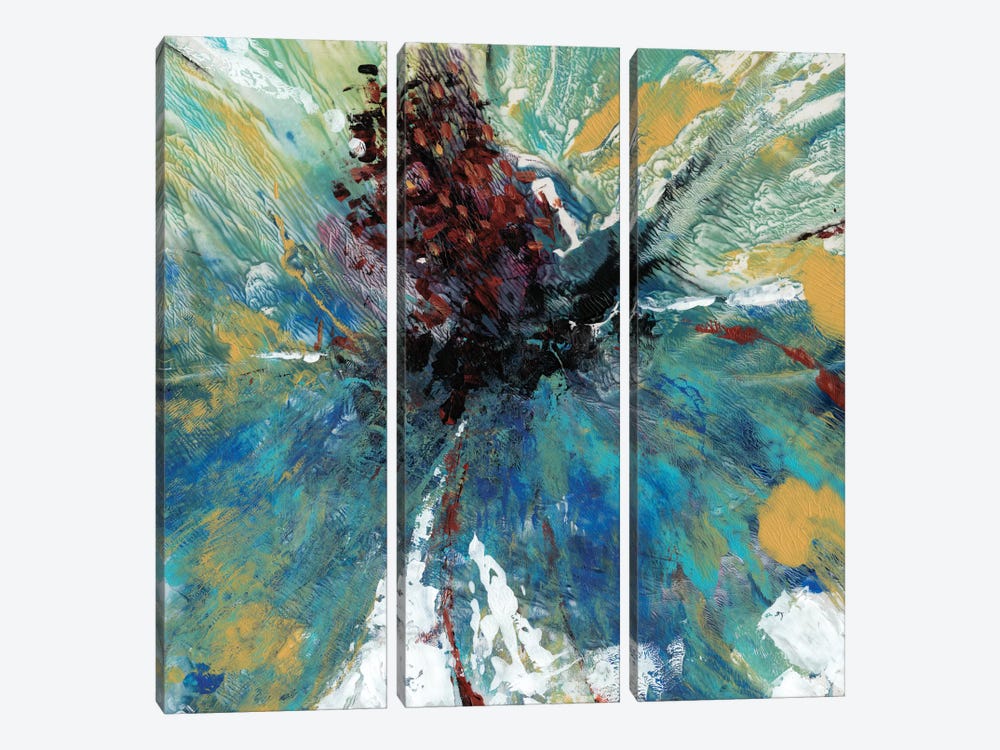 Blue Splash I by Tim OToole 3-piece Canvas Art