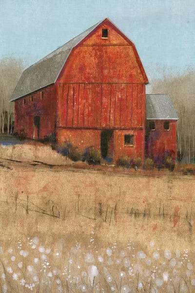 Tim O'Toole: Red Barn View I by Tim O'Toole