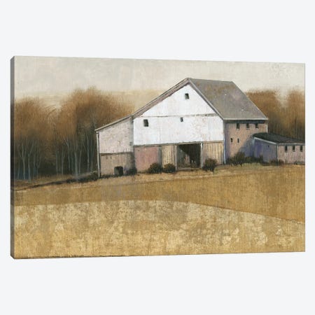 White Barn View I Canvas Print #TOT274} by Tim OToole Canvas Print