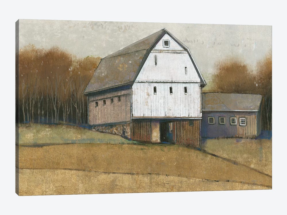 White Barn View II by Tim OToole 1-piece Canvas Artwork