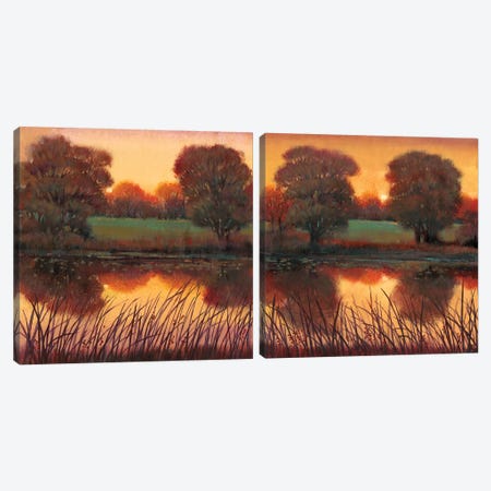 Early Evening Diptych Canvas Print Set #TOT2HSET005} by Tim OToole Canvas Art Print