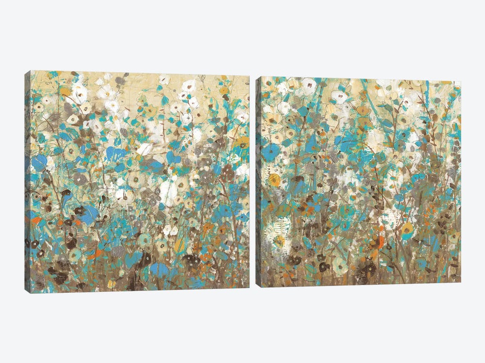 Flowering Vines Diptych 2-piece Canvas Wall Art