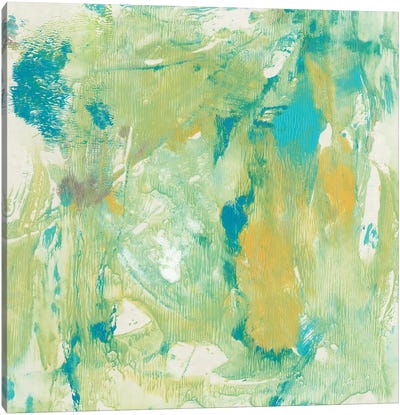 World Wind II Canvas Art Print - Blue & Green Art