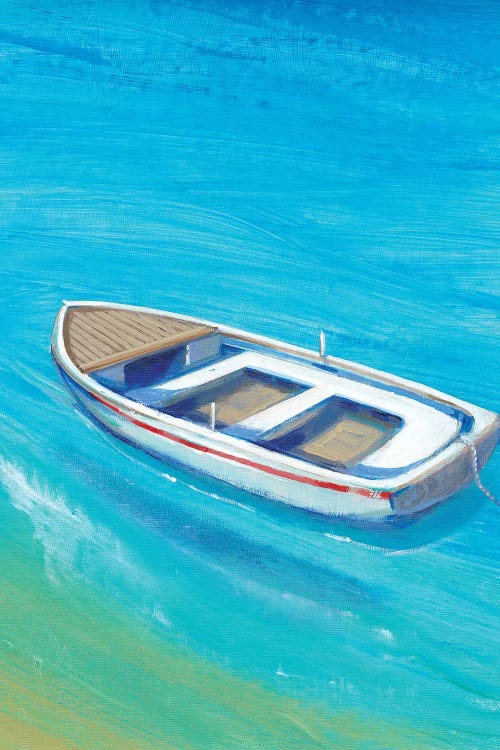 Anchored Dinghy I by Tim OToole wall art