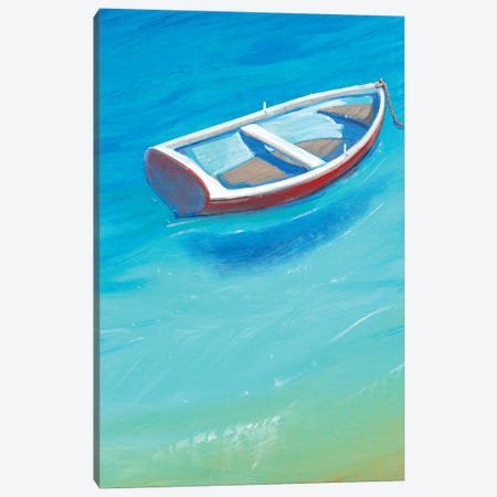 Anchored Dinghy II Canvas Print #TOT309} by Tim OToole Canvas Art