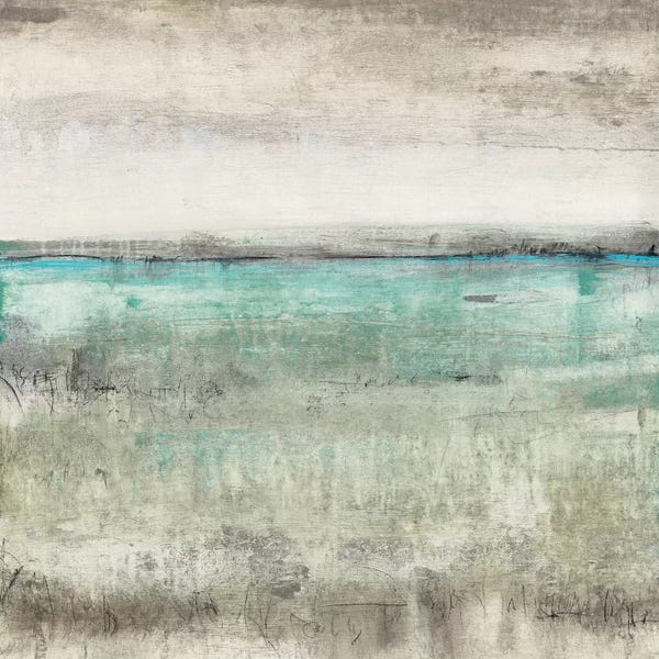 Large Modern Art - Canvas Prints: Aqua Horizon II by Tim O'Toole