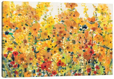 Golden Summer Garden I Canvas Art Print - Mellow Yellow