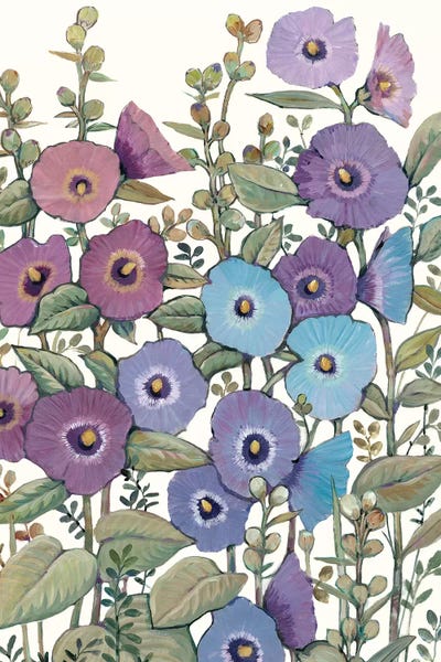 Hollyhocks in Bloom II