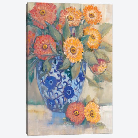 Oriental Bouquet I Canvas Print #TOT386} by Tim OToole Art Print