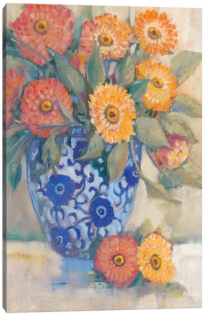 Oriental Bouquet I Canvas Art Print - Tim O'Toole