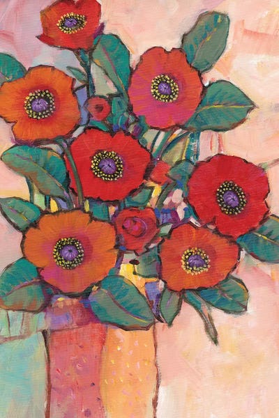 Poppies: Poppies In A Vase I by Tim O'Toole