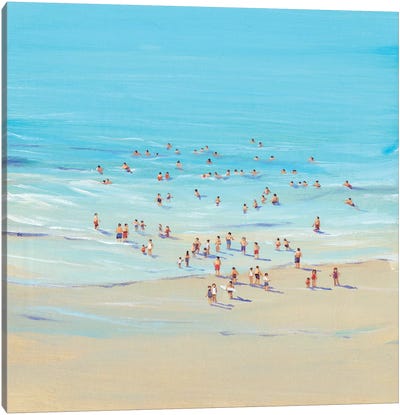 Beach Day I Canvas Art Print - Aerial Beaches 