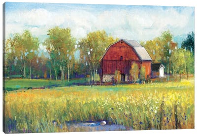 Rural America I Canvas Art Print - Barns