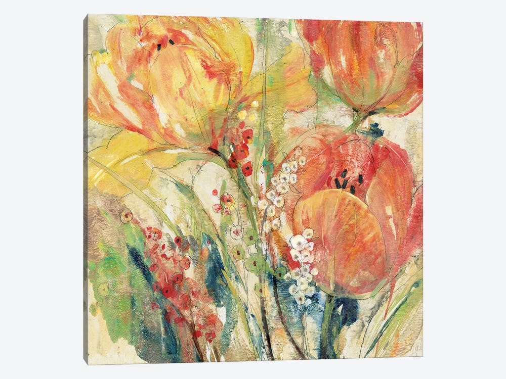 Spring Tulip Array I by Tim OToole 1-piece Canvas Art Print