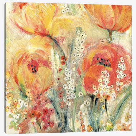 Spring Tulip Array II Canvas Print #TOT509} by Tim OToole Canvas Wall Art