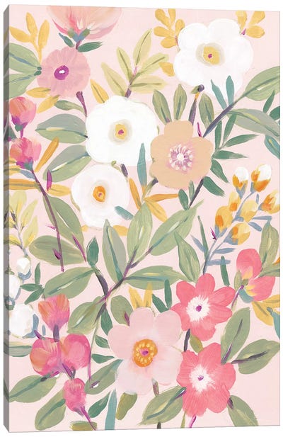 Pretty Pink Floral II Canvas Art Print - Tim O'Toole