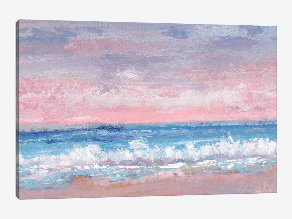 Coastal Pink Horizon I by Tim OToole 1-piece Canvas Print