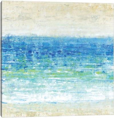 Ocean Impressions I Canvas Art Print - Coastal & Ocean Abstract Art