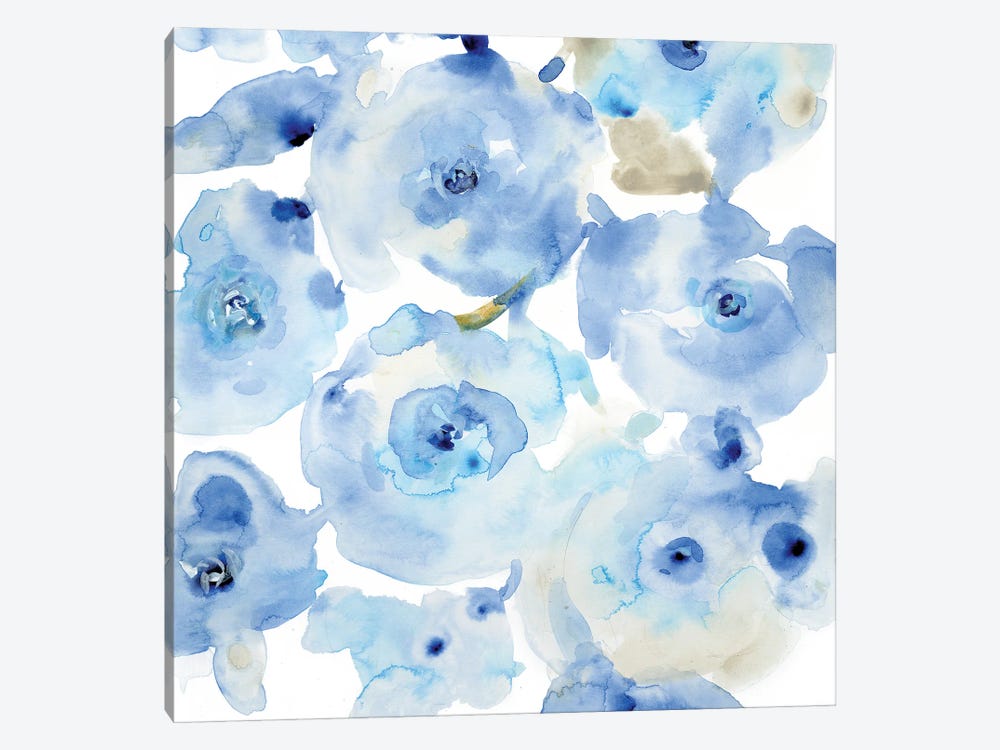 Blue Roses I by Tim OToole 1-piece Canvas Wall Art