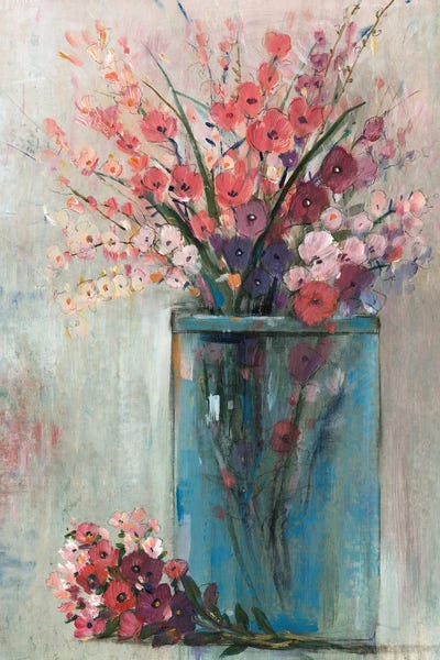 Botanical Still Life: Blue Jar I by Tim O'Toole